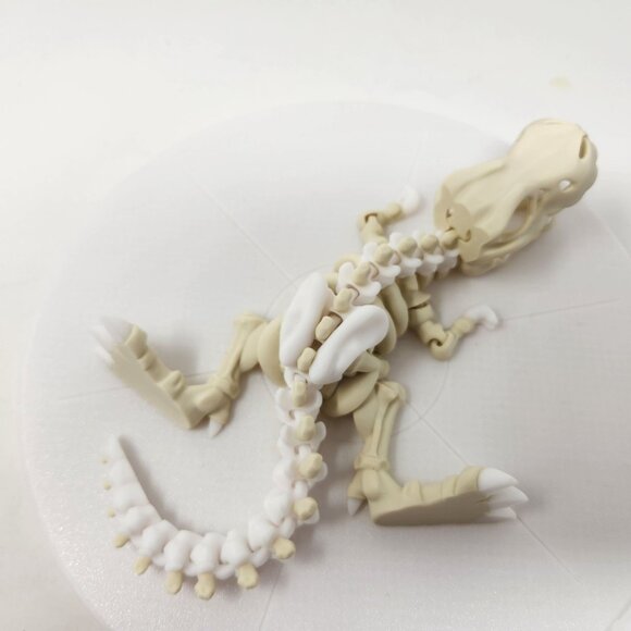 3D Printed Flexi Factory Articulated Tyrannosaurus Rex Dinosaur Skeleton 5" x 9" - Picture 5 of 7